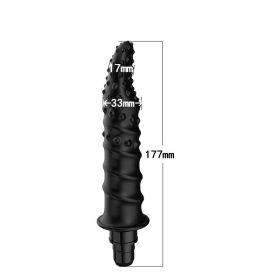 Modified Fascia Gun Silicone  Accessories Head (Option: R5 black-12to13mm)